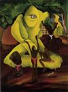 CHARLES ELMER HARRIS (BENI KOSH) (1917 - 1993) Group of 4 surreal paintings.